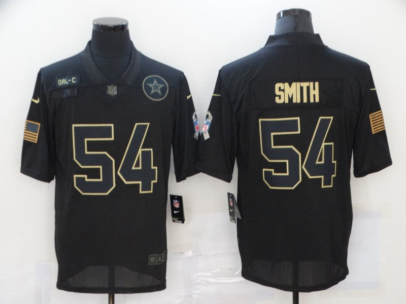 Men's Dallas Cowboys Jaylon Smith #54 Black Player Game Jersey1