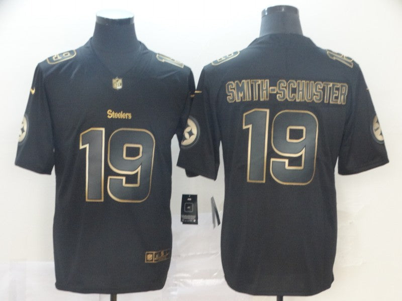 Men's Pittsburgh Steelers JuJu Smith-Schuster #19 Black Game Jersey1