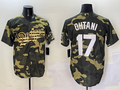 Men's Los Angeles Dodgers Shohei Ohtani #17 Camouflage Replica Player Jersey