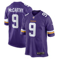 J.J. McCarthy Minnesota Vikings  2024  Draft First Round Pick   Game Jersey - Purple