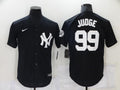 Men's New York Yankees Aaron Judge Black Replica Baseball Jersey