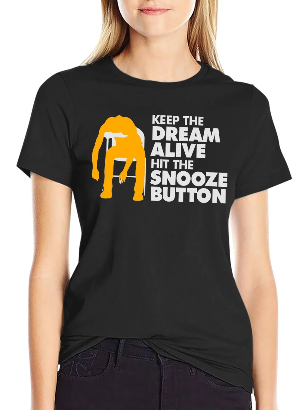 Keep the Dream Alive Black Graphic Tee