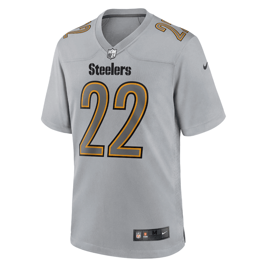 Najee Harris Pittsburgh Steelers Atmosphere Fashion Game Jersey - Gray