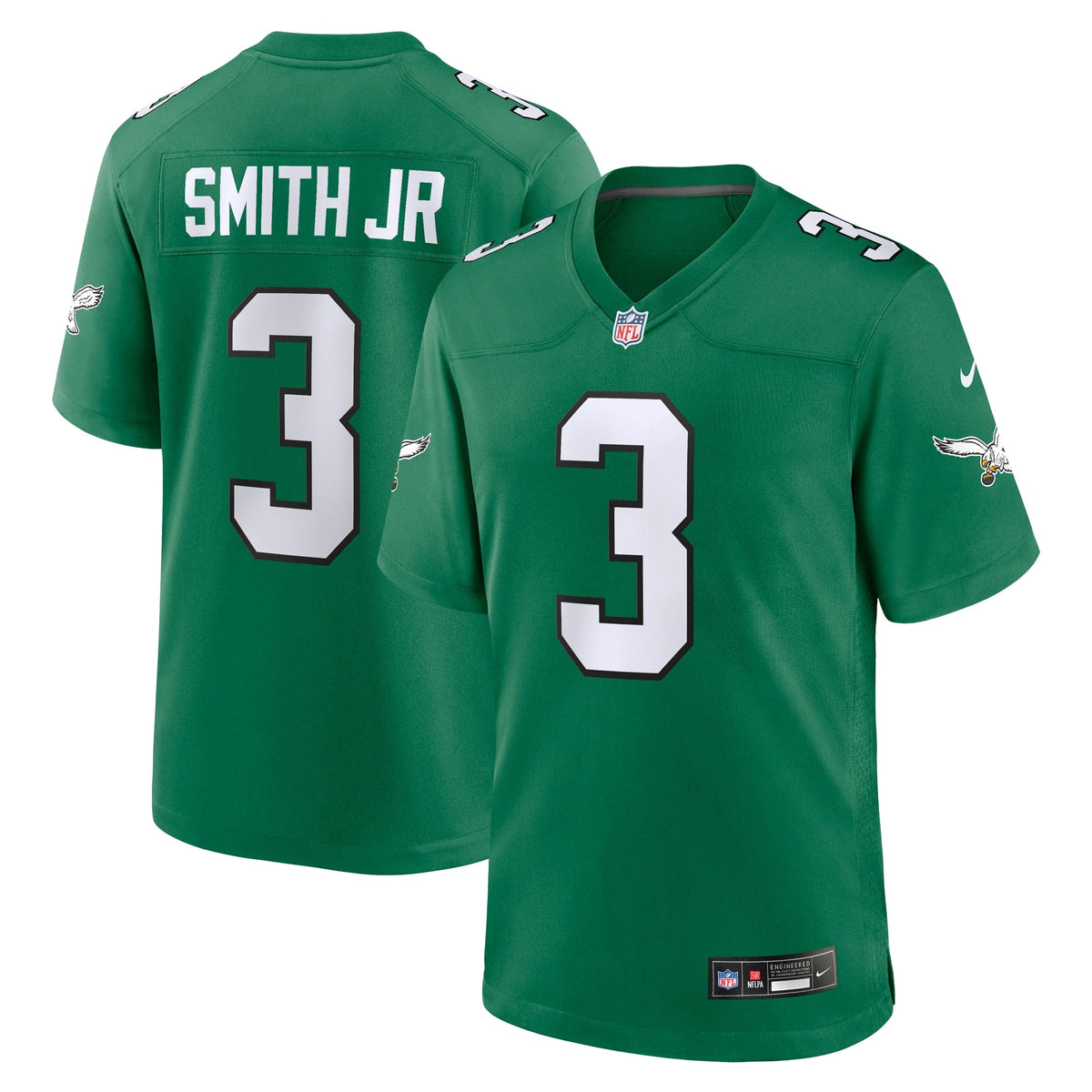 Nolan Smith Philadelphia Eagles  Alternate Game Jersey - Kelly Green