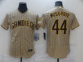 Men's San Diego Padres Joe Musgrove Khaki Stitched Jersey
