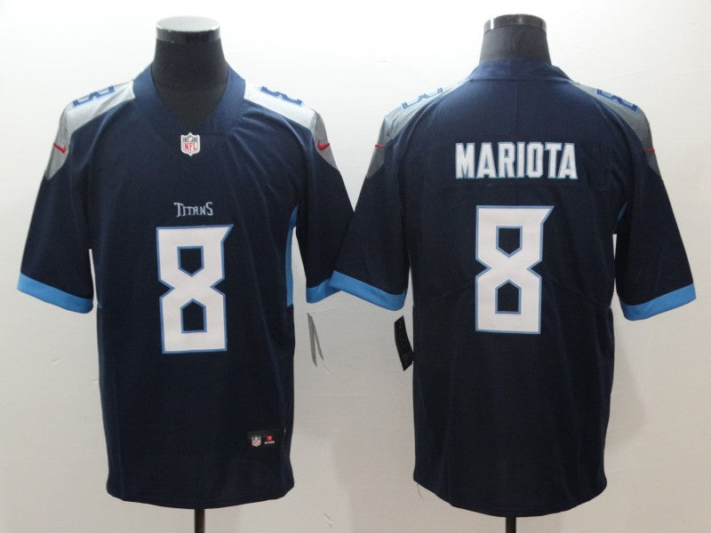 Men's Tennessee Titans Marcus Mariota Navy Game Jersey