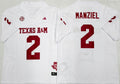 Men's Texas A&M Aggies Johnny Manziel White Jersey