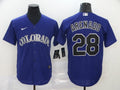 Men's Colorado Rockies Nolan Arenado Purple Replica Baseball Jersey