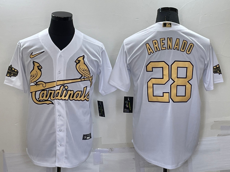 Men's St. Louis Cardinals Nolan Arenado White Replica Player Jersey
