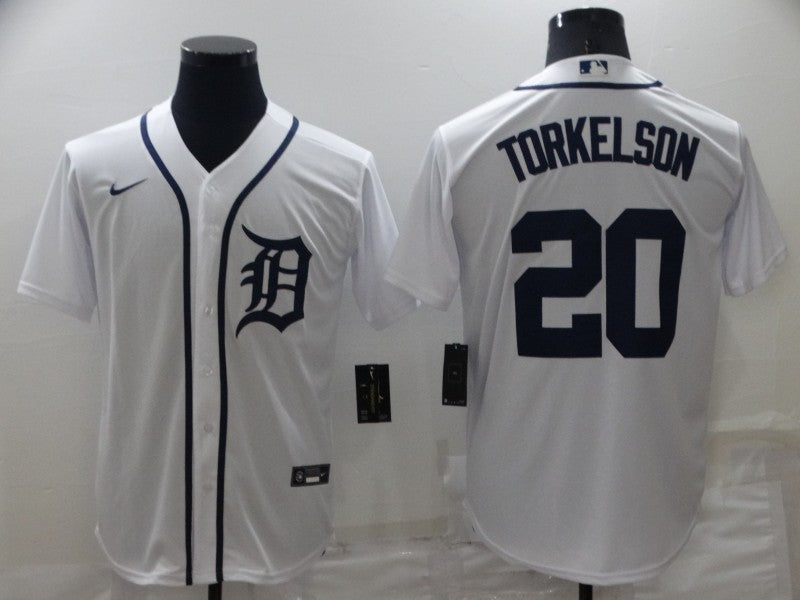 Men's Detroit Tigers Spencer Torkelson White Replica Baseball Jersey