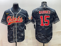 Men's Kansas City Chiefs Patrick Mahomes Grey Camouflage Game Jersey Joint Edition