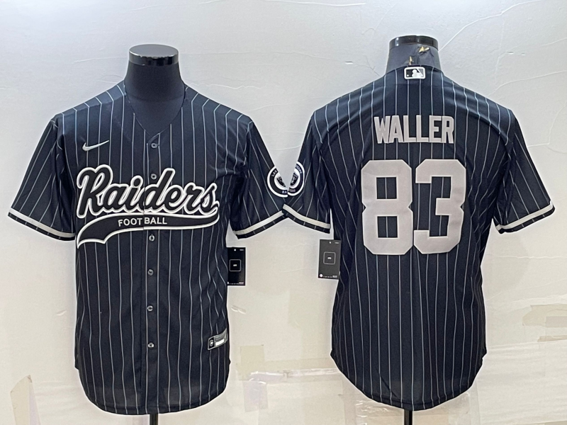 Men's Las Vegas Raiders Darren Waller #83 Black Player Jersey1 Joint Edition