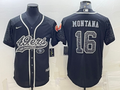 Men's San Francisco 49ers Joe Montana Black Retired Player RFLCTV Limited Jersey Joint Edition