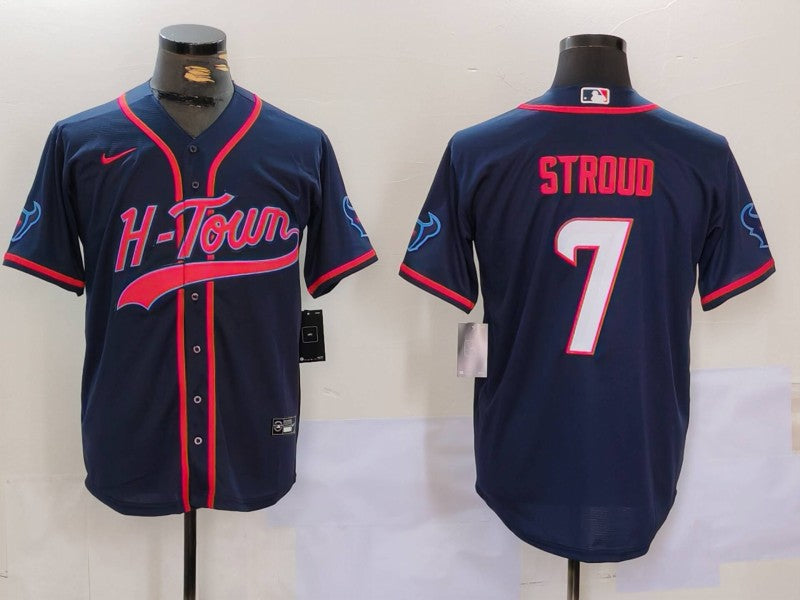 Men's Houston Texans C.J. Stroud Navy Game Player Jersey