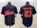 Men's San Francisco 49ers Christian McCaffrey Black Fashion Jersey Joint Edition