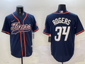 Men's Detroit Tigers Jake Rogers #34 Navy Player Jersey
