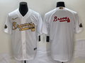 Men's Atlanta Braves White Replica Team Jersey1
