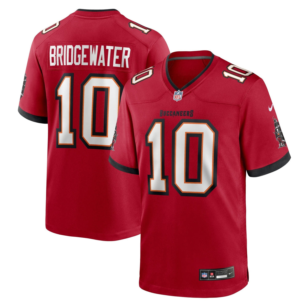 Tampa Bay Buccaneers Teddy Bridgewater Red Team Game Jersey