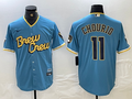 Men's Milwaukee Brewers Jackson Chourio Powder Blue City Connect Replica Player Jersey