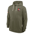 Men's Cleveland Browns  Olive 2025 Salute to Service Sideline Standard Issue Dri-FIT Hoodie