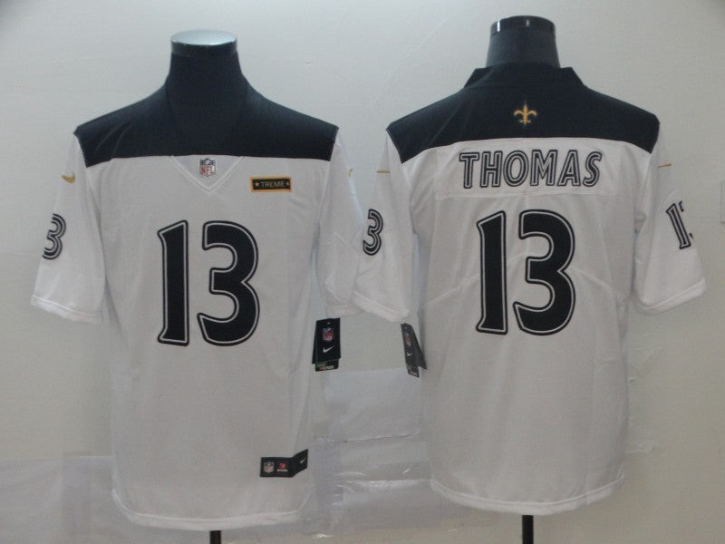 Men's New Orleans Saints Michael Thomas #13 White City Edition Game Jersey1