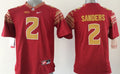 Men's Florida State Seminoles Deion Sanders Red Player Game Jersey