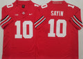 Men's Ohio State Buckeyes Julian Sayin Red Player Game Jersey