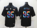 Men's San Francisco 49ers George Kittle #85 Black Authentic Game Jersey1