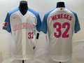 Men's 2023 World Baseball Classic #32 Joey Meneses Mexico White Jersey1