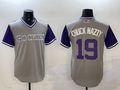 Men's Colorado Rockies Charlie Blackmon Gray Replica Player Jersey