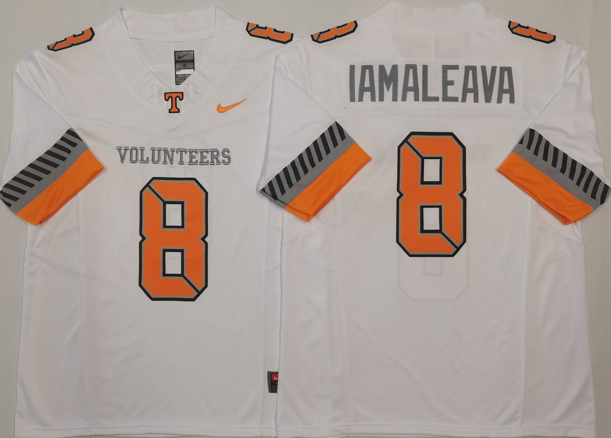 Men's Tennessee Volunteers Nico Iamaleava #8 White Jersey