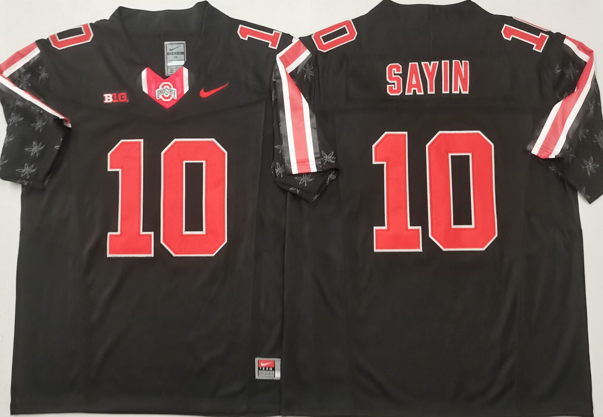Men's Ohio State Buckeyes Julian Sayin Black Player Game Jersey