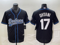 Men's Los Angeles Dodgers Shohei Ohtani Black Player Jersey Joint Edition