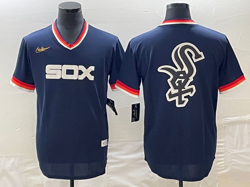 Men's Chicago White Sox Navy Cooperstown Collection Replica Team Jersey1