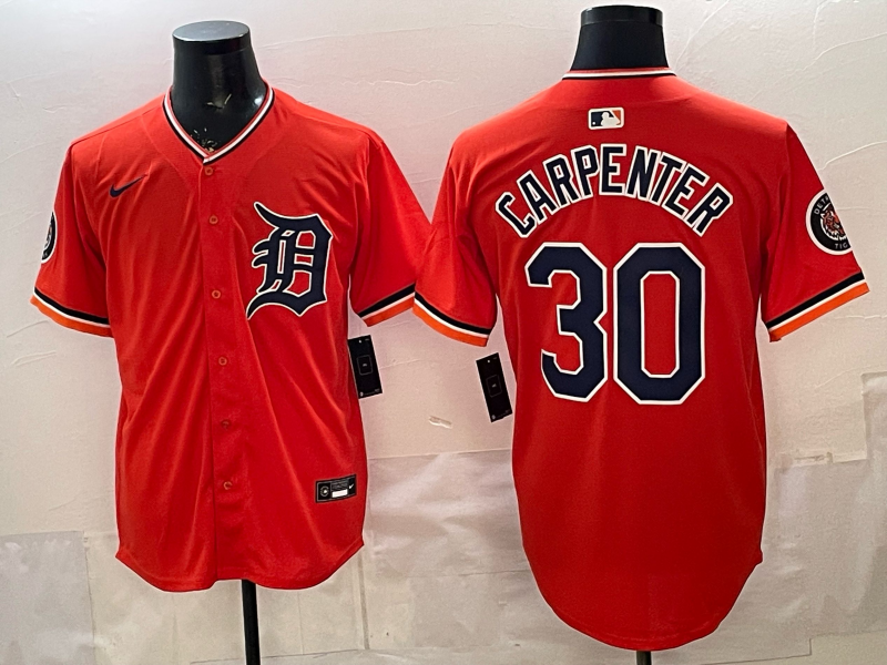 Men's Detroit Tigers Kerry Carpenter #30 Orange Player Jersey