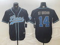 Men's Detroit Lions Amon-Ra St. Brown Black Player Jersey