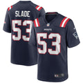 Chris Slade New England Patriots  Game Retired   Jersey - Navy