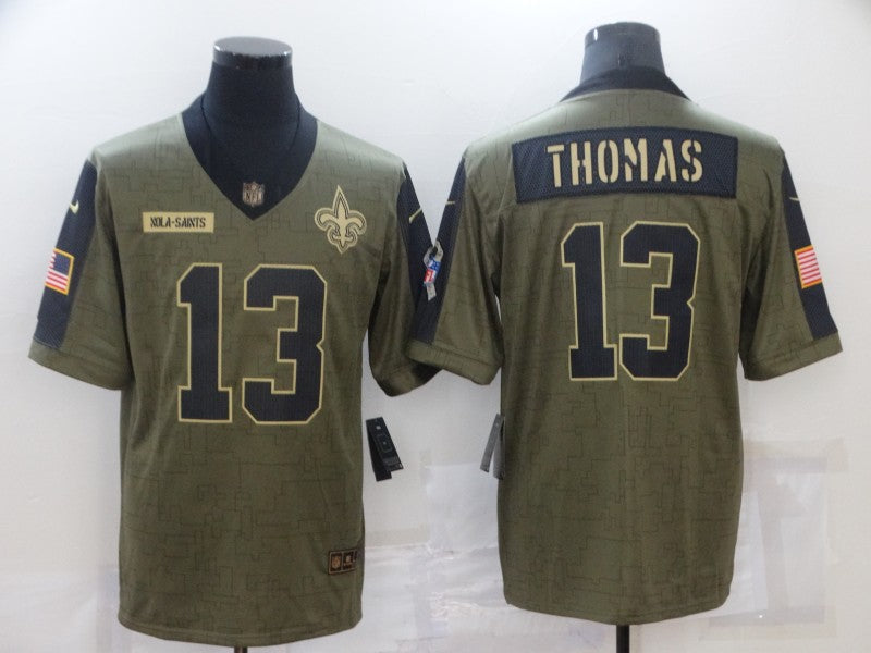 Men's New Orleans Saints Michael Thomas Brown Game Player Jersey