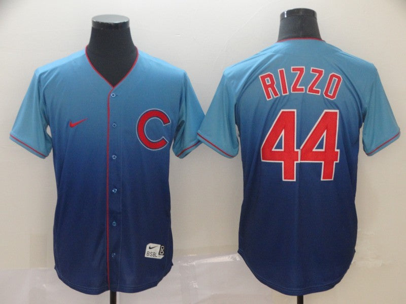 Men's Chicago Cubs Anthony Rizzo Blue Game Jersey
