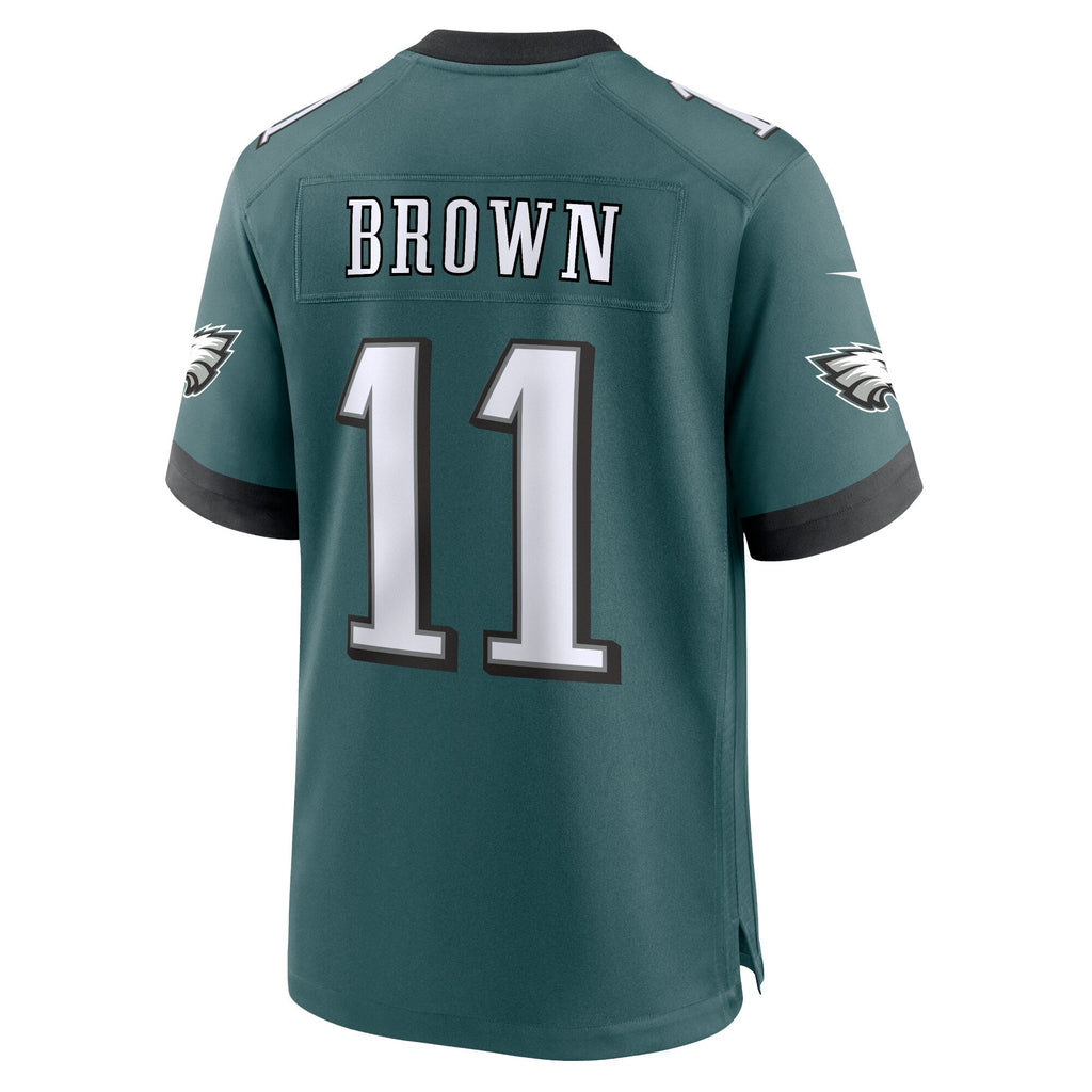 A.J. Brown Philadelphia Eagles  Team Game Jersey - Midnight Green