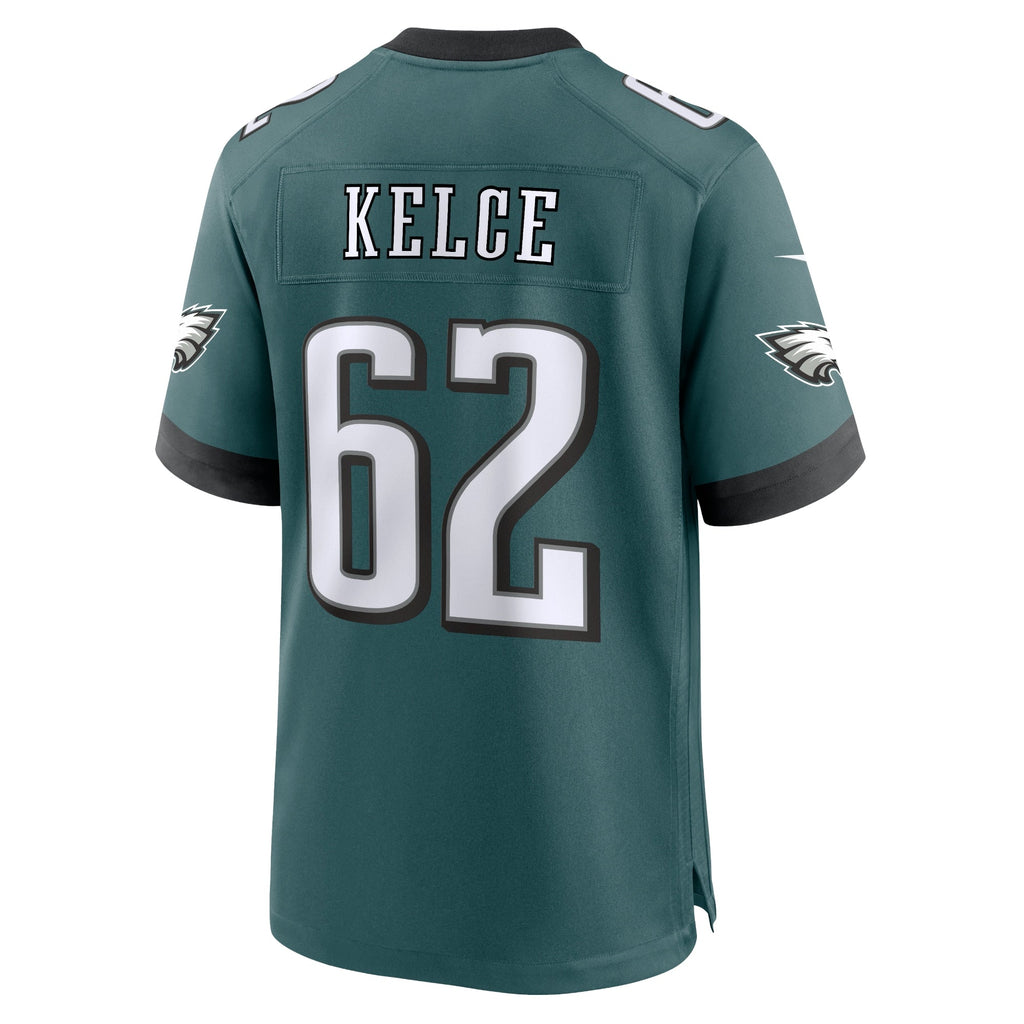 Jason Kelce Philadelphia Eagles  Team Game Jersey - Midnight Green
