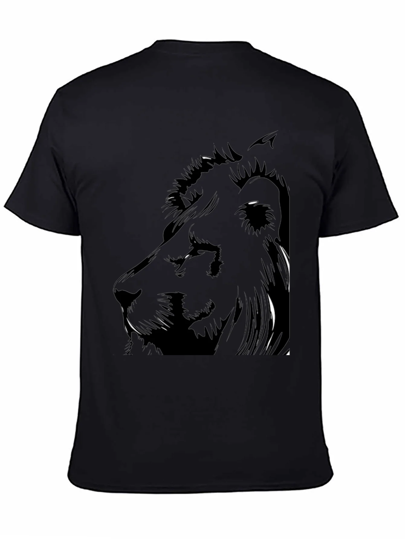 Lion Graphic Black Tee