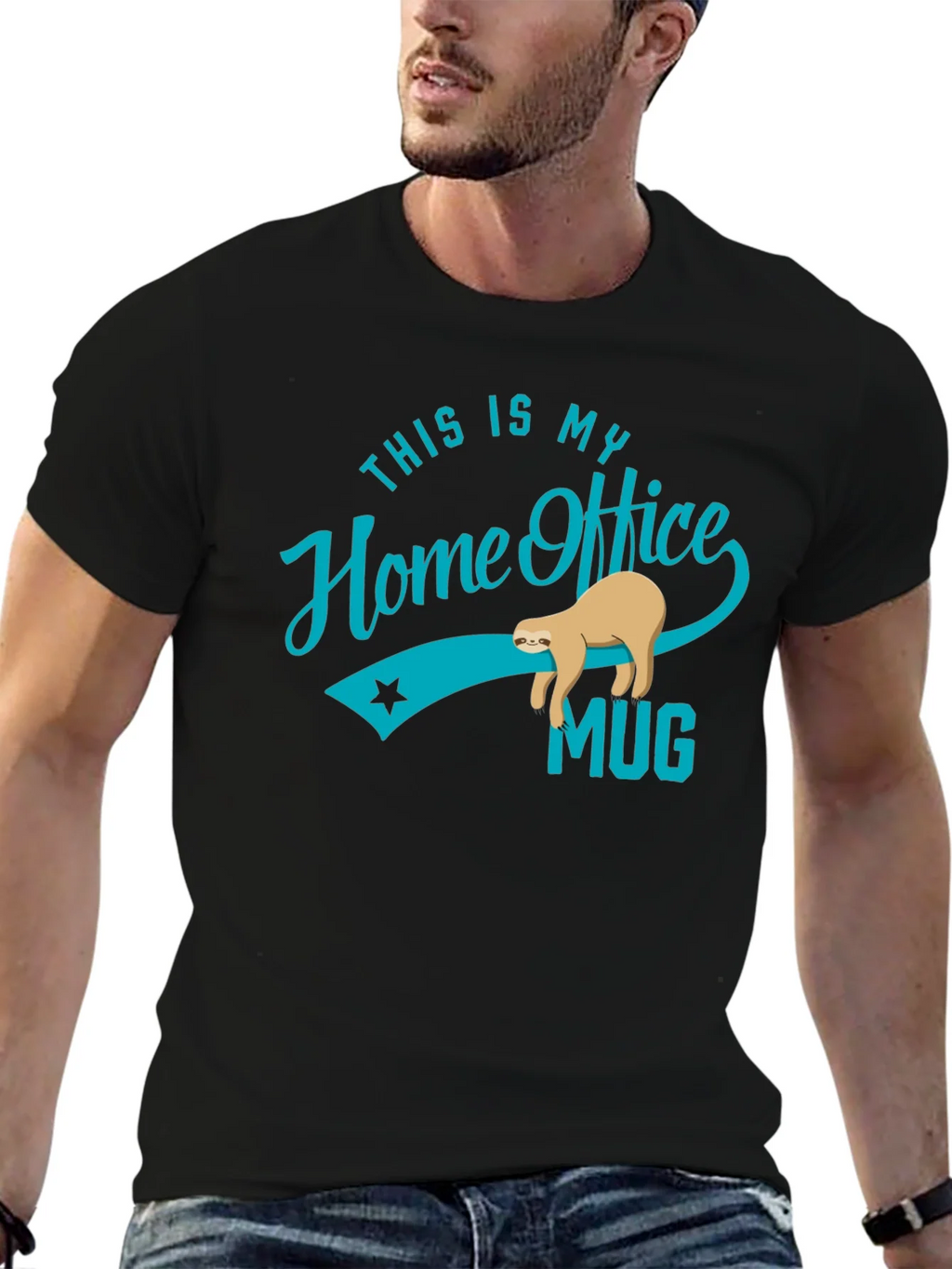 Funny Sloth Home Office T-Shirt