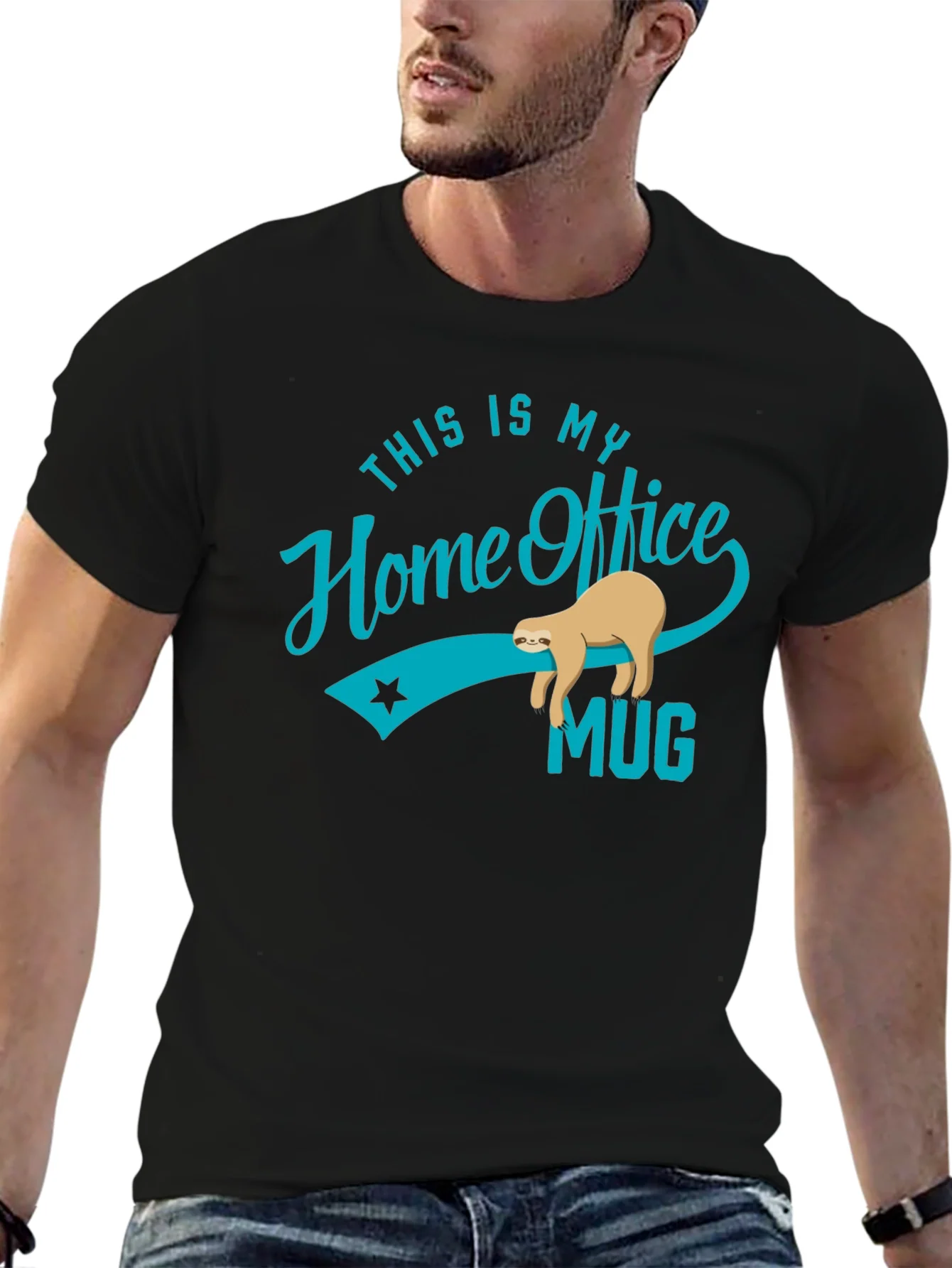 Funny Sloth Home Office T-Shirt