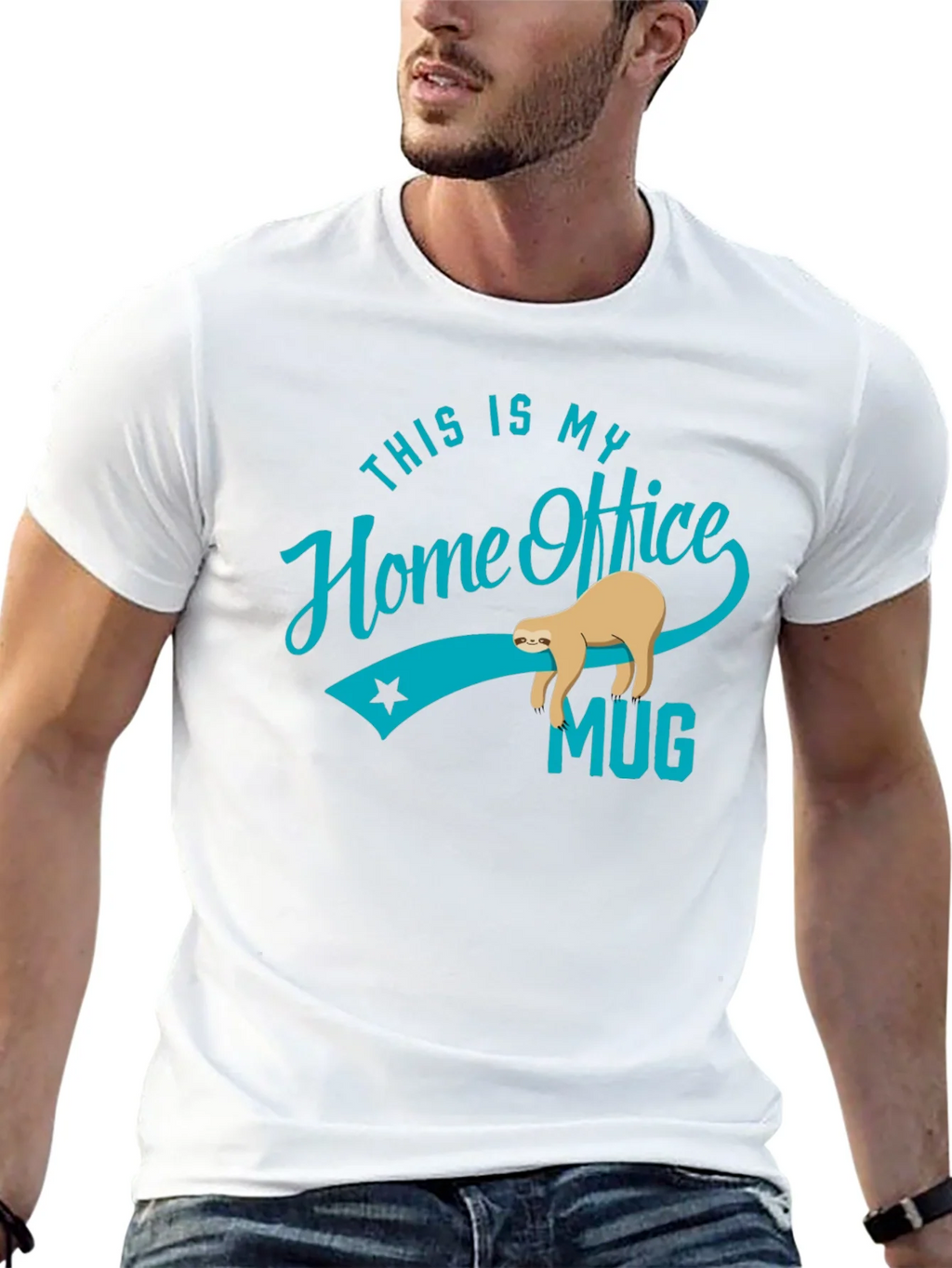 Funny Sloth Home Office T-Shirt