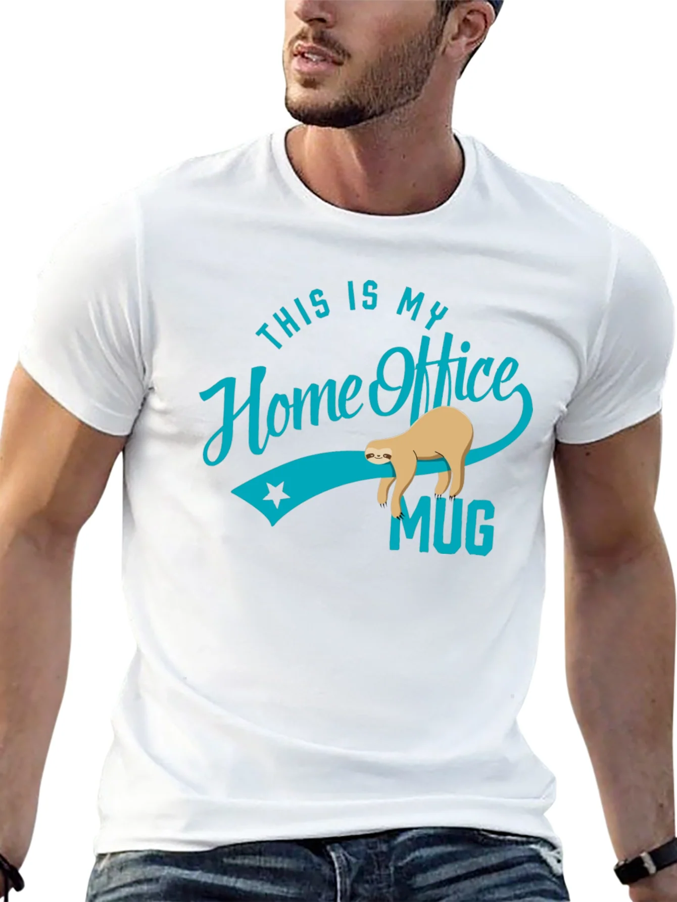 Funny Sloth Home Office T-Shirt