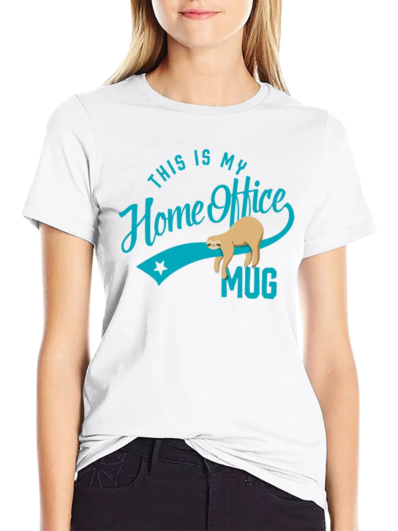 Funny Sloth Home Office T-Shirt