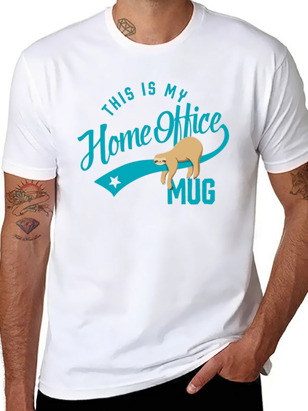 Funny Sloth Home Office T-Shirt