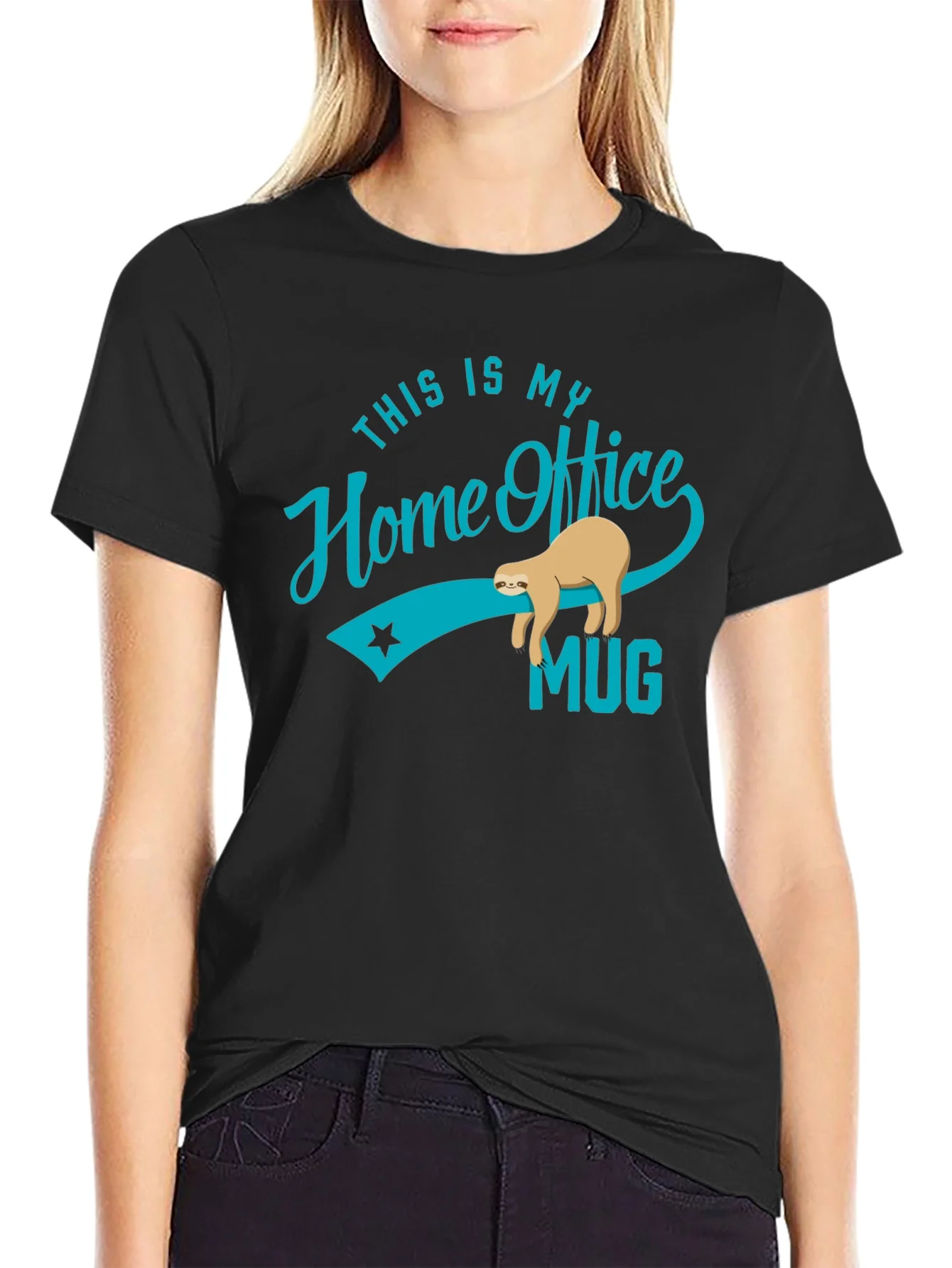 Funny Sloth Home Office T-Shirt