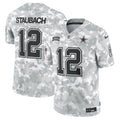 Roger Staubach Dallas Cowboys  2024 Salute to Service Retired   Limited Jersey - Arctic Camo